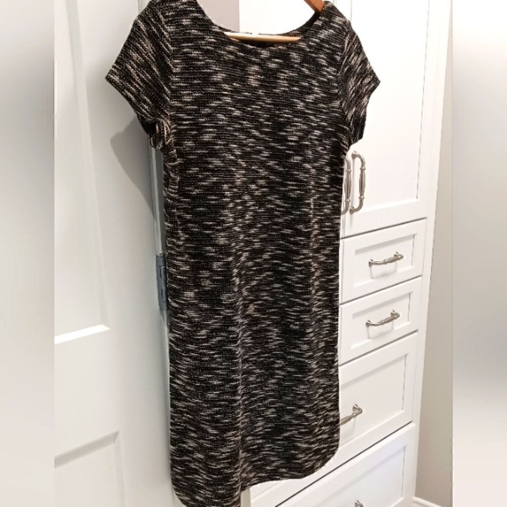 LOFT Woven Textured Short Sleeve Dress Sz XSMALL